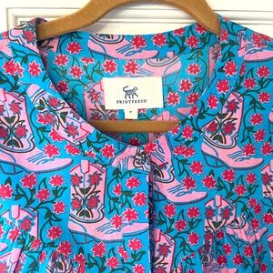 Printfresh Nashville Cowgirl Women’s Blouse Size M